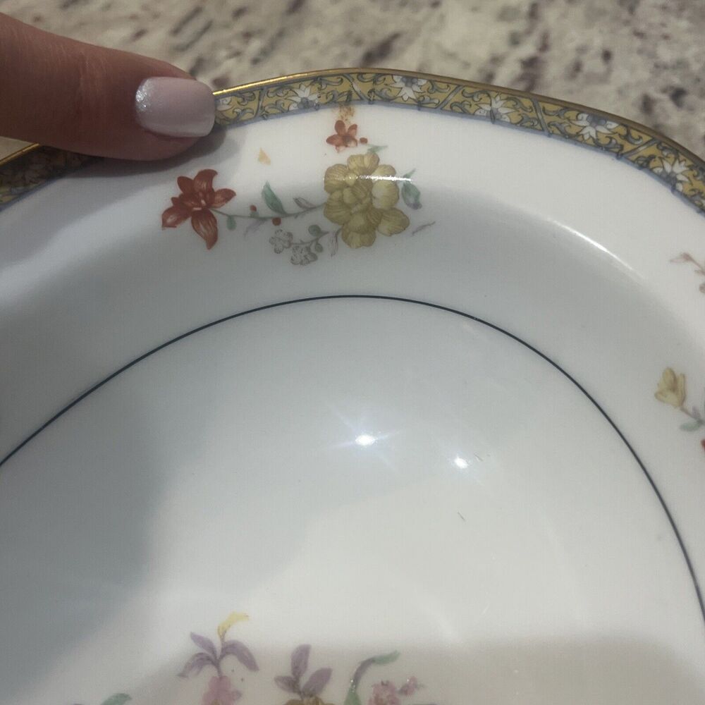 Antique Haviland Oval Serving Bowl 1920-1930 Limoges France Gold Rim 9.5X7.25"‎ - Picture 5 of 13